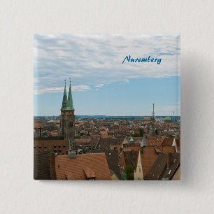 Badge Carré 5 Cm Bouton de Nuremberg