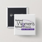 Badge Carré 5 Cm Bouton de NWPC (Devant & derrière)