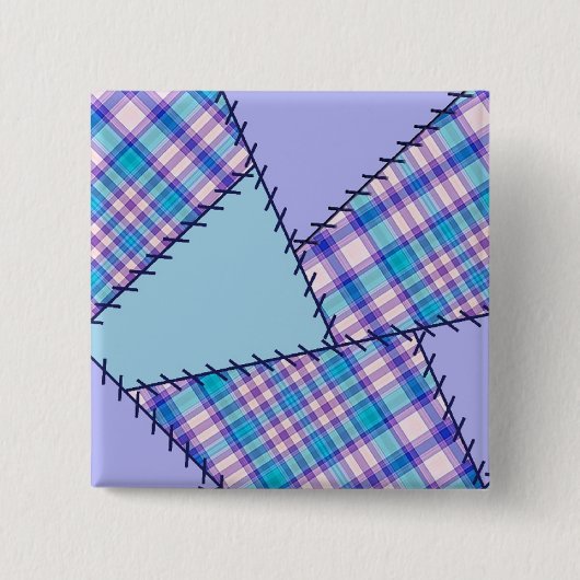 Badge Carré 5 Cm Bouton de patchwork - 21 (Devant)