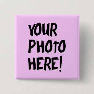 Badge Carré 5 Cm Bouton de photo