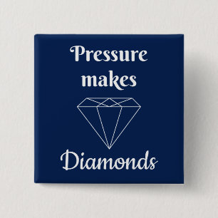 Badge Carré 5 Cm Bouton de pression pour Diamants