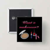 Badge Carré 5 Cm Bouton de restauration (Devant & derrière)