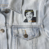 Badge Carré 5 Cm Bouton de Richie (En situation)