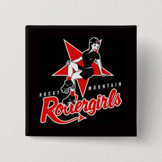 Badge Carré 5 Cm Bouton de RMRG (Devant)