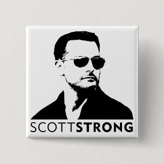 BADGE CARRÉ 5 CM BOUTON DE SCOTTSTRONG