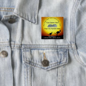 Badge Carré 5 Cm Bouton de souvenir (En situation)