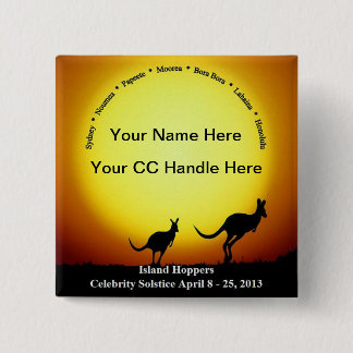 Badge Carré 5 Cm Bouton de souvenir - aucun bateau