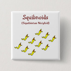 Badge Carré 5 Cm Bouton de Squibnoids