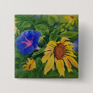 Badge Carré 5 Cm Bouton de tango d'été
