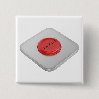 Badge Carré 5 Cm Bouton de téléchargement rond rouge