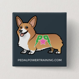 Badge Carré 5 Cm Bouton de Winston