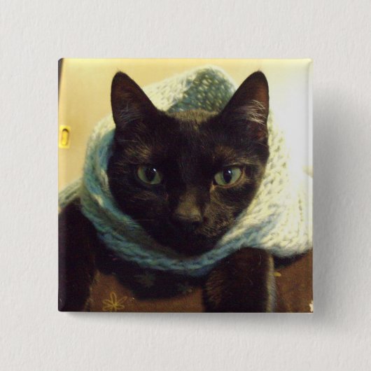 Badge Carré 5 Cm Bouton débonnaire de Seimei (Devant)