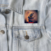 Badge Carré 5 Cm Bouton d'échange PitDriver PitZillA (En situation)