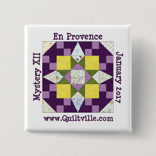 Badge Carré 5 Cm Bouton d'en Provence