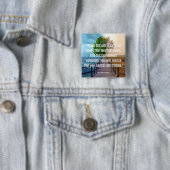 Badge Carré 5 Cm Bouton d'environnement (En situation)