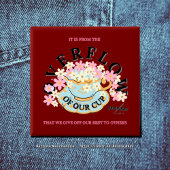 Badge Carré 5 Cm Bouton DÉPASSEMENT par Adiela Akoo