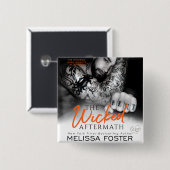 Badge Carré 5 Cm Bouton des mauvaises conséquences (Devant & derrière)