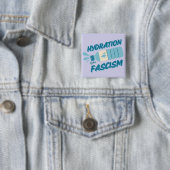 Badge Carré 5 Cm Bouton d'hydratation contre le fascisme (En situation)