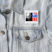 Badge Carré 5 Cm Bouton d'IKE (En situation)
