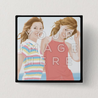 Badge Carré 5 Cm Bouton d'image de carré de photo d'Instagram