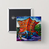 Badge Carré 5 Cm Bouton d'Ivanhoe (Devant & derrière)