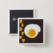 Badge Carré 5 Cm Bouton d'oeufs de DS (Devant & derrière)