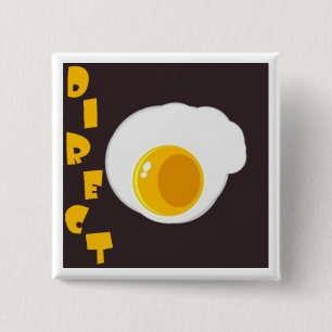 Badge Carré 5 Cm Bouton d'oeufs de DS
