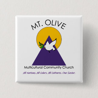 Badge Carré 5 Cm Bouton d'olive Mt.