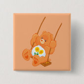Badge Carré 5 Cm Bouton d'ours (Devant)