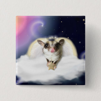 Badge Carré 5 Cm Bouton doux d'ange de sucre