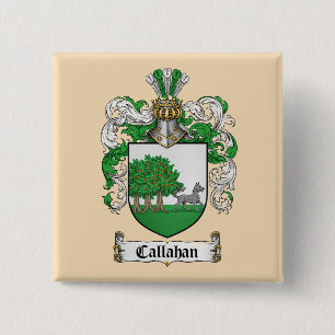 Badge Carré 5 Cm Bouton du blason des Callahan