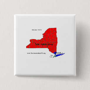 Badge Carré 5 Cm Bouton du clivage NYS