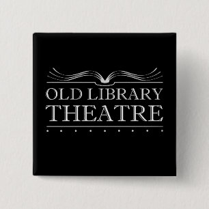 Badge Carré 5 Cm Bouton du Vieux Théâtre de la Bibliothèque