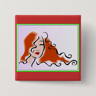 Badge Carré 5 Cm Bouton élégant pour des femmes