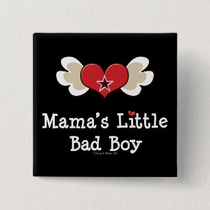 Badge Carré 5 Cm Bouton Enfants amusants pour le petit garçon malsa
