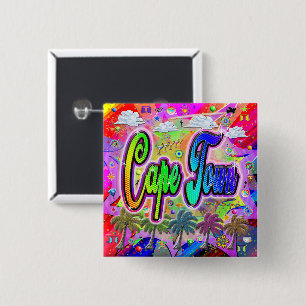 Badge Carré 5 Cm Bouton Express du Cap Vista