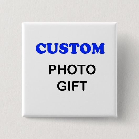 Badge Carré 5 Cm Bouton fait sur commande (Devant)