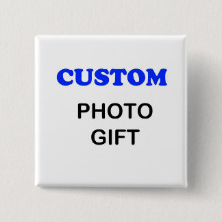 Badge Carré 5 Cm Bouton fait sur commande
