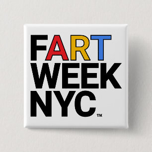 Badge Carré 5 Cm Bouton Fart Week NYC™