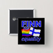 Badge Carré 5 Cm Bouton Finn 4 Égalité (Devant & derrière)