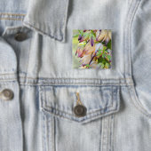 Badge Carré 5 Cm bouton fleurs yucca (En situation)