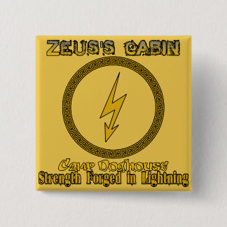 Badge Carré 5 Cm Bouton Force Cabine de Zeus
