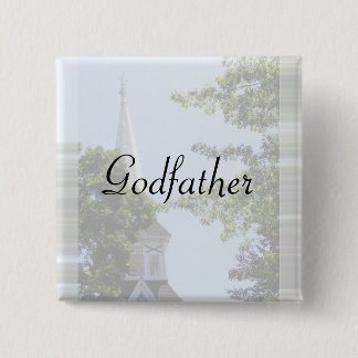 Badge Carré 5 Cm Bouton/goupille de parrain