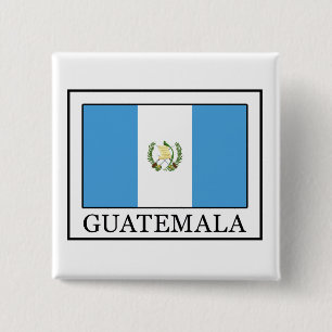 Badge Carré 5 Cm Bouton Guatemala