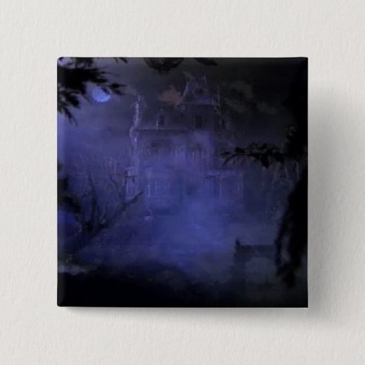 Badge Carré 5 Cm Bouton Haunted Hill House (Devant)