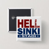 Badge Carré 5 Cm Bouton Helsinki (Devant & derrière)