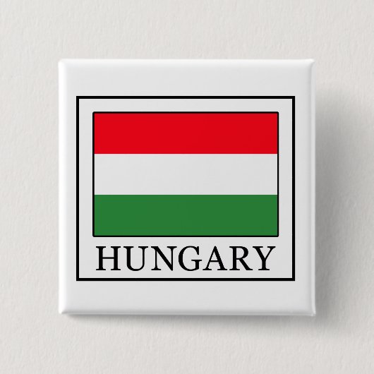 Badge Carré 5 Cm Bouton Hongrie (Devant)