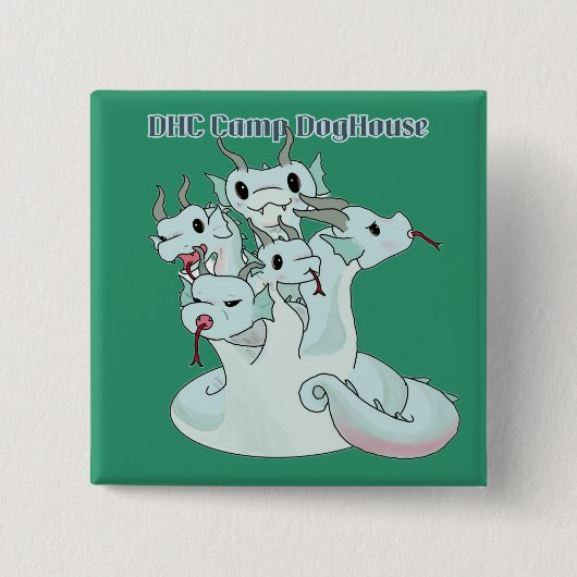 Badge Carré 5 Cm Bouton Hydra Hustle (Devant)