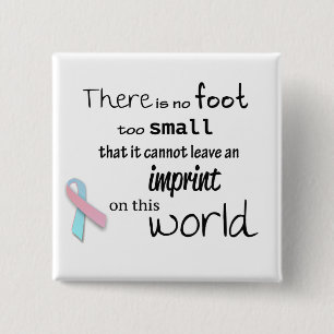 Badge Carré 5 Cm Bouton infantile de carré de conscience de perte