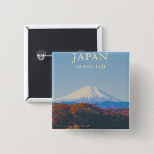 Badge Carré 5 Cm Bouton Japon